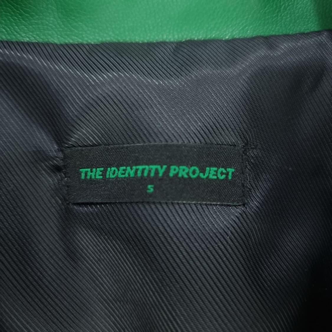 [더 아이덴티티프로젝트] 비건 레더 크롭 레이싱 바이커 자켓 M19011 상품이미지8