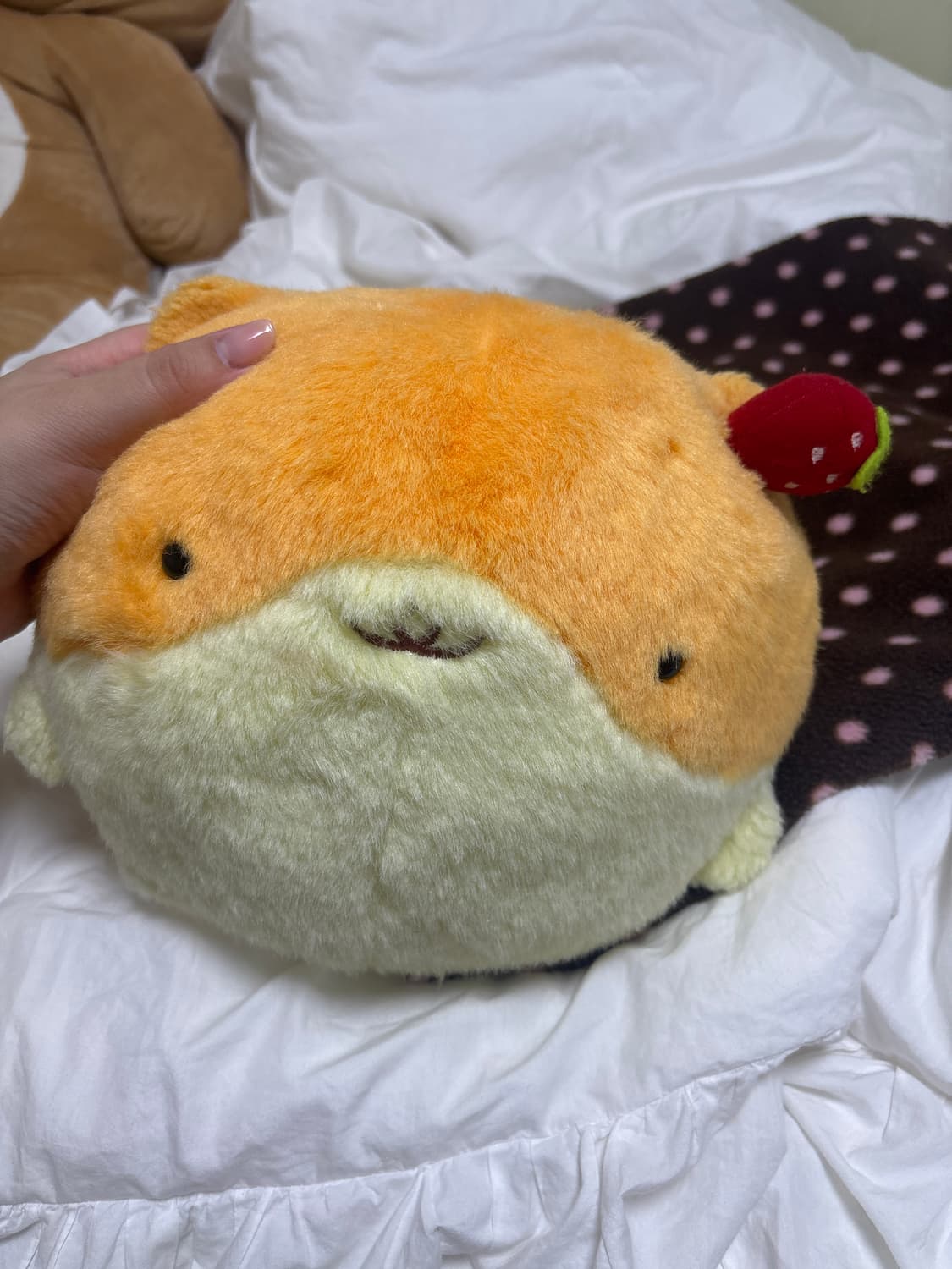 고전 희귀 중대형 딸기 햄마로 인형 🍓 상품이미지3