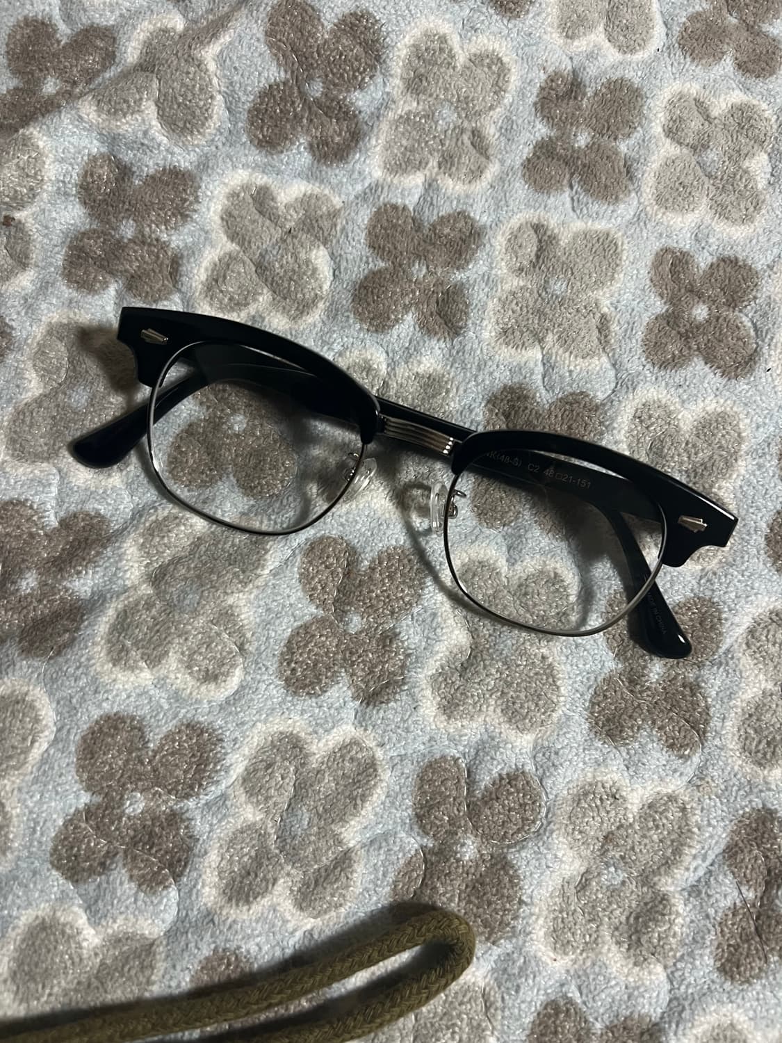 앰버옵티컬 행크 48 블랙실버 하금테 상품이미지2