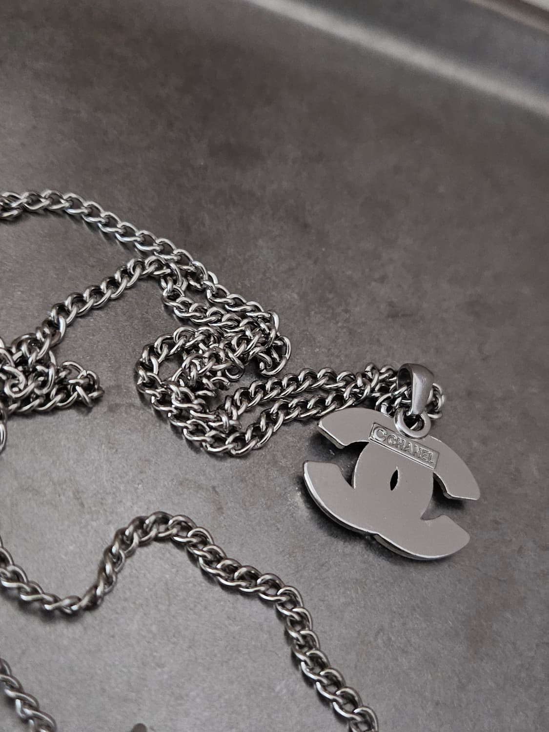 65 샤넬 빈티지 정품 목걸이 업사이클링 써지컬체인 상품이미지3