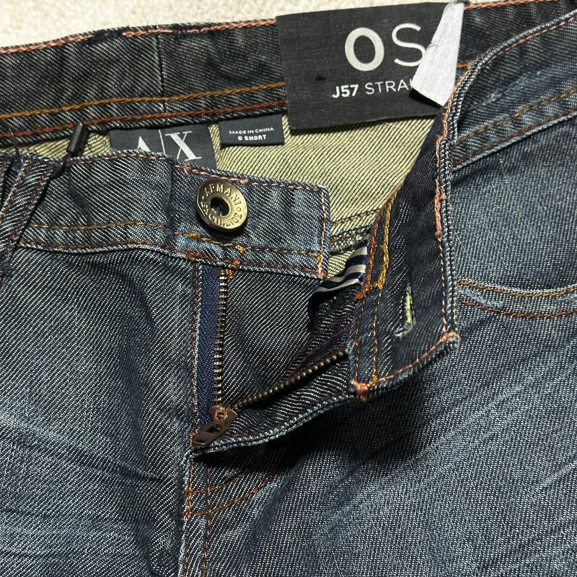 아르마니 익스체인지 로우라이즈 스트레이트 데님팬츠 상품이미지5