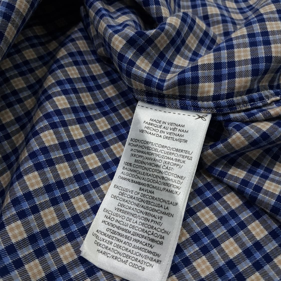 Co508 2XL 폴로 랄프로렌 블루 테터솔 QR 긴팔 셔츠 남방 상품이미지8