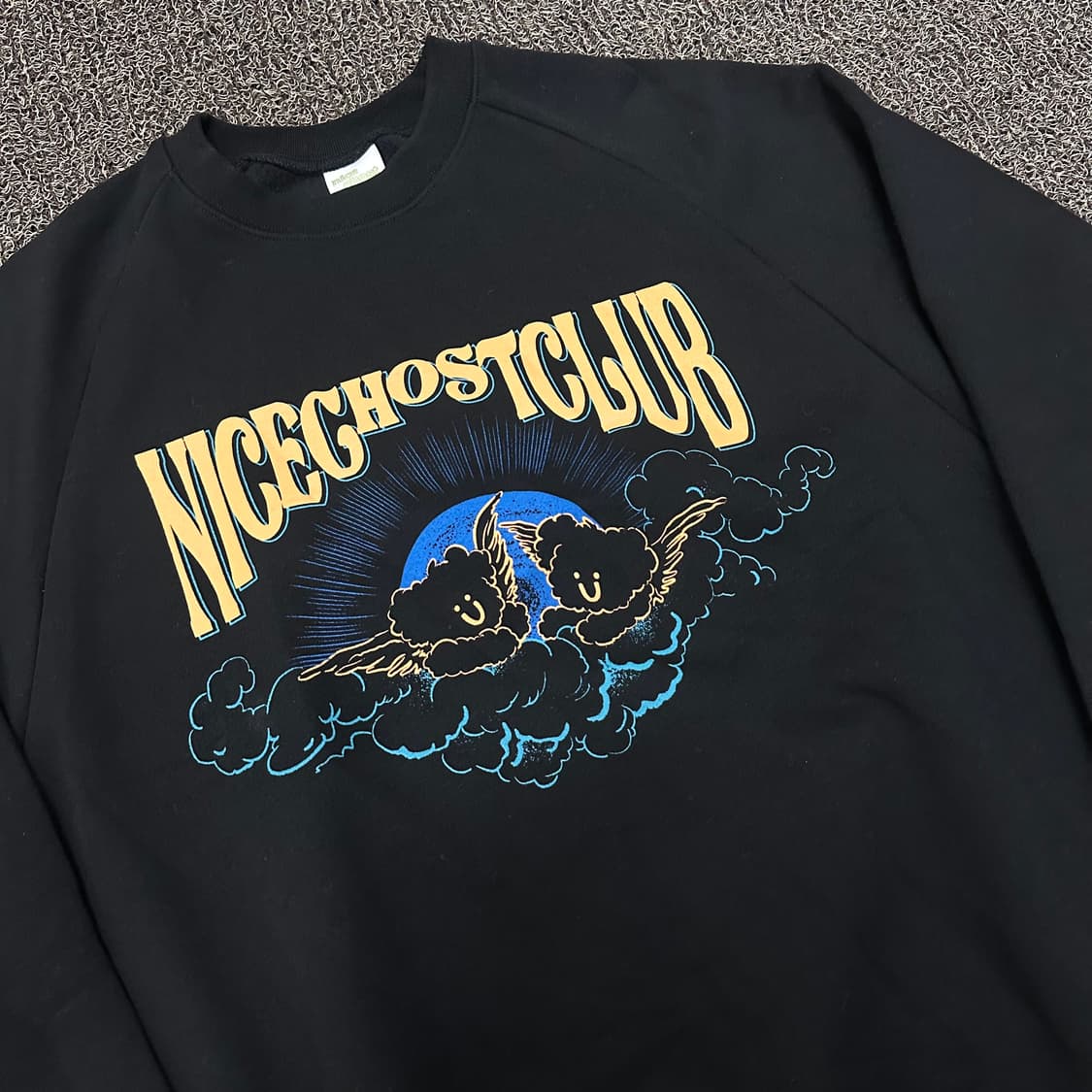 NICEGHOSTCLUB 기모 맨투맨 티셔츠 블랙 M 상품이미지2