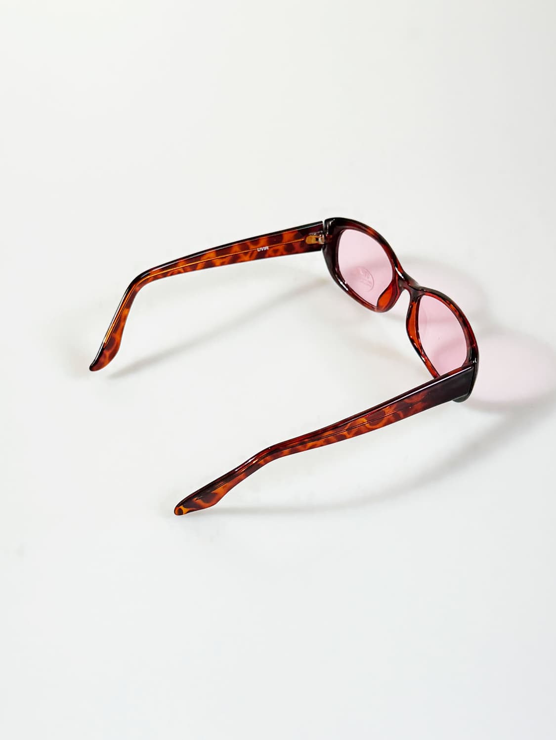 90s UVIR 토터스쉘 볼드 오벌 프레임 틴트 빈티지 선글라스 상품이미지4