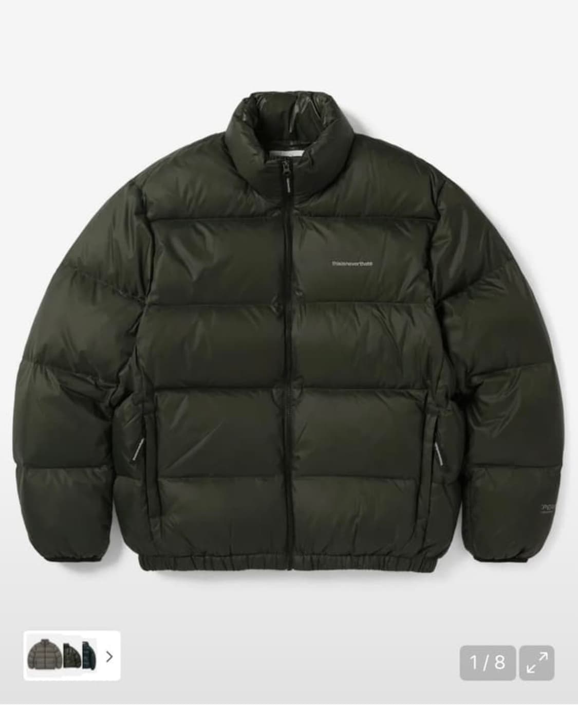 디스이즈네버댓 Pertex T Down Jacket green S 상품이미지1