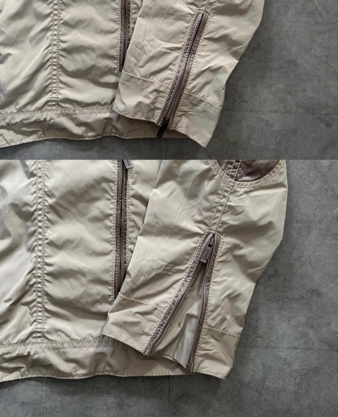 Armani Collezioni 아르마니 꼴레지오니 베이지 바이커 자켓 상품이미지8