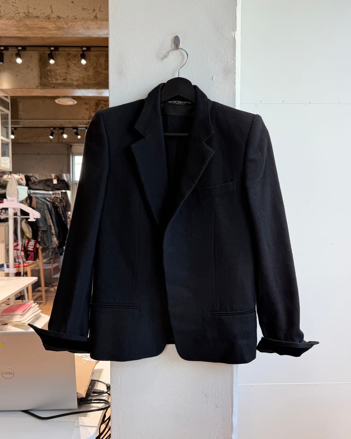 하이더 아커만 블랙 히든버튼 블레이저 자켓 상품이미지2