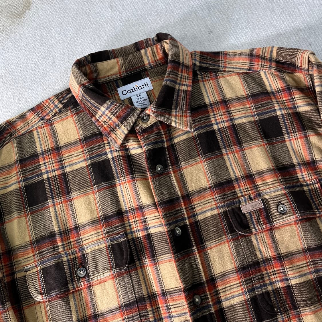 110 칼하트 투포켓 체크 울 셔츠 상품이미지2