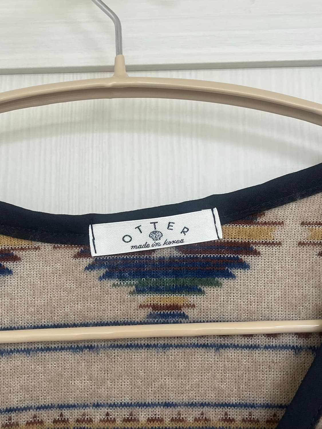 OTTER 뽀글이 양털 패턴 조끼 캠핑 베스트 상품이미지2