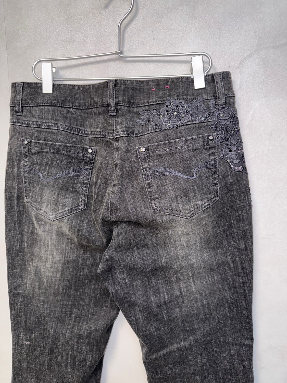 Washing black denim oriental bootscut pt 상품이미지4