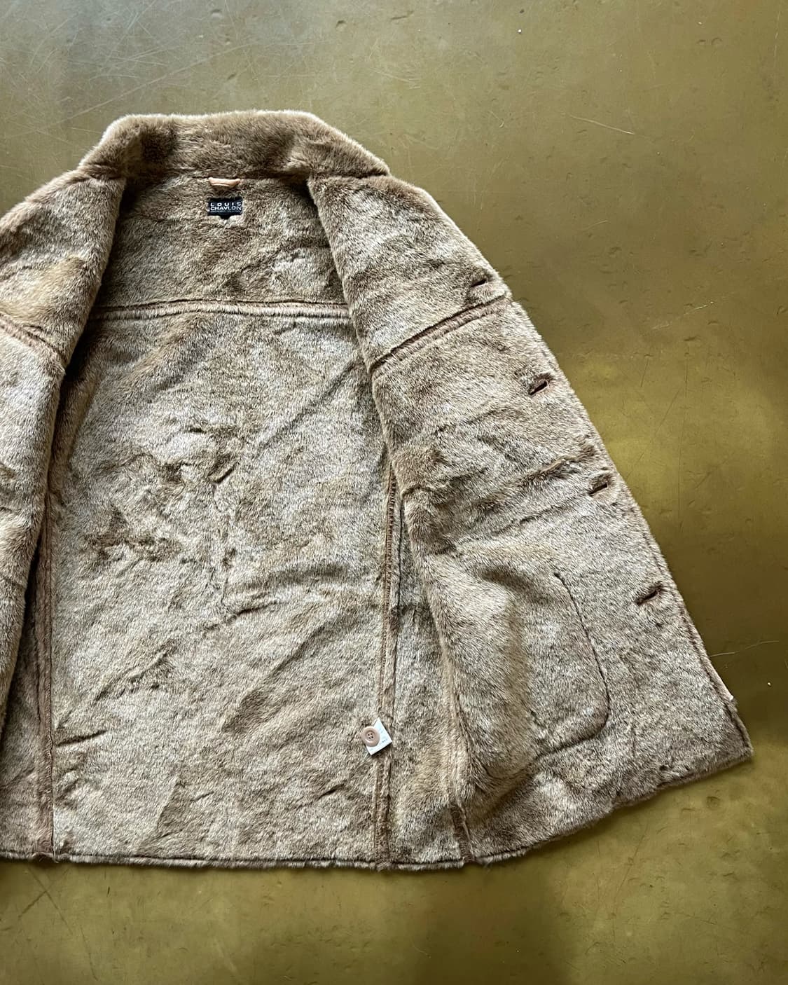 90-00s LOUIS CHAVLON Faux Lather Fur JK 상품이미지7