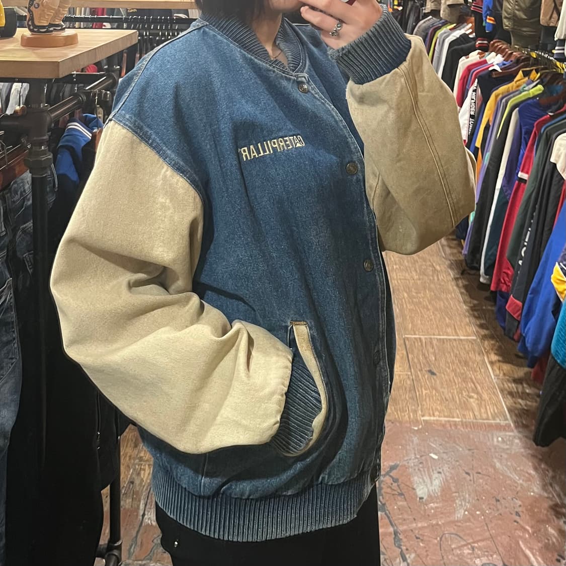 [HI] 빈티지 데님 바시티 자켓 상품이미지3