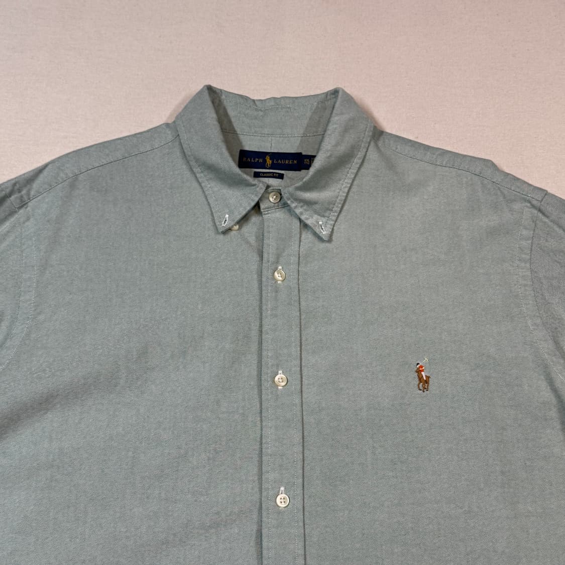XXL) 폴로 랄프로렌 클래식핏 옥스포드 셔츠 큐알탭 신형 상품이미지3