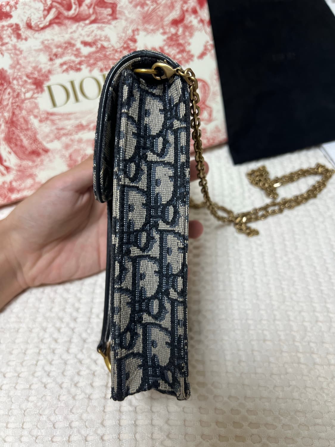 디올 오블리크 새들 버티컬백 상품이미지5