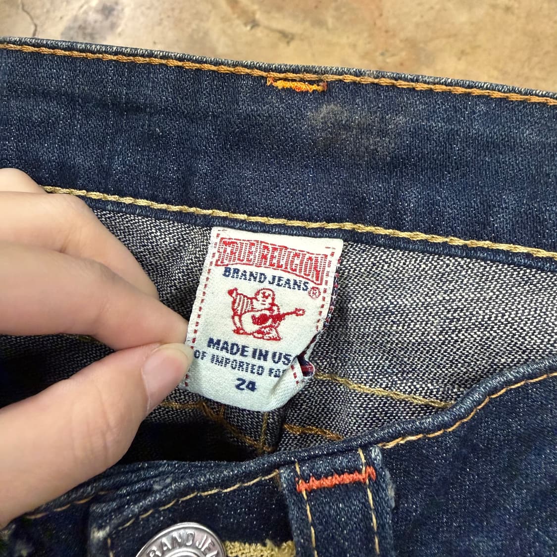 [정품/24] 트루릴리전 다크 데님 청바지 b8 상품이미지5