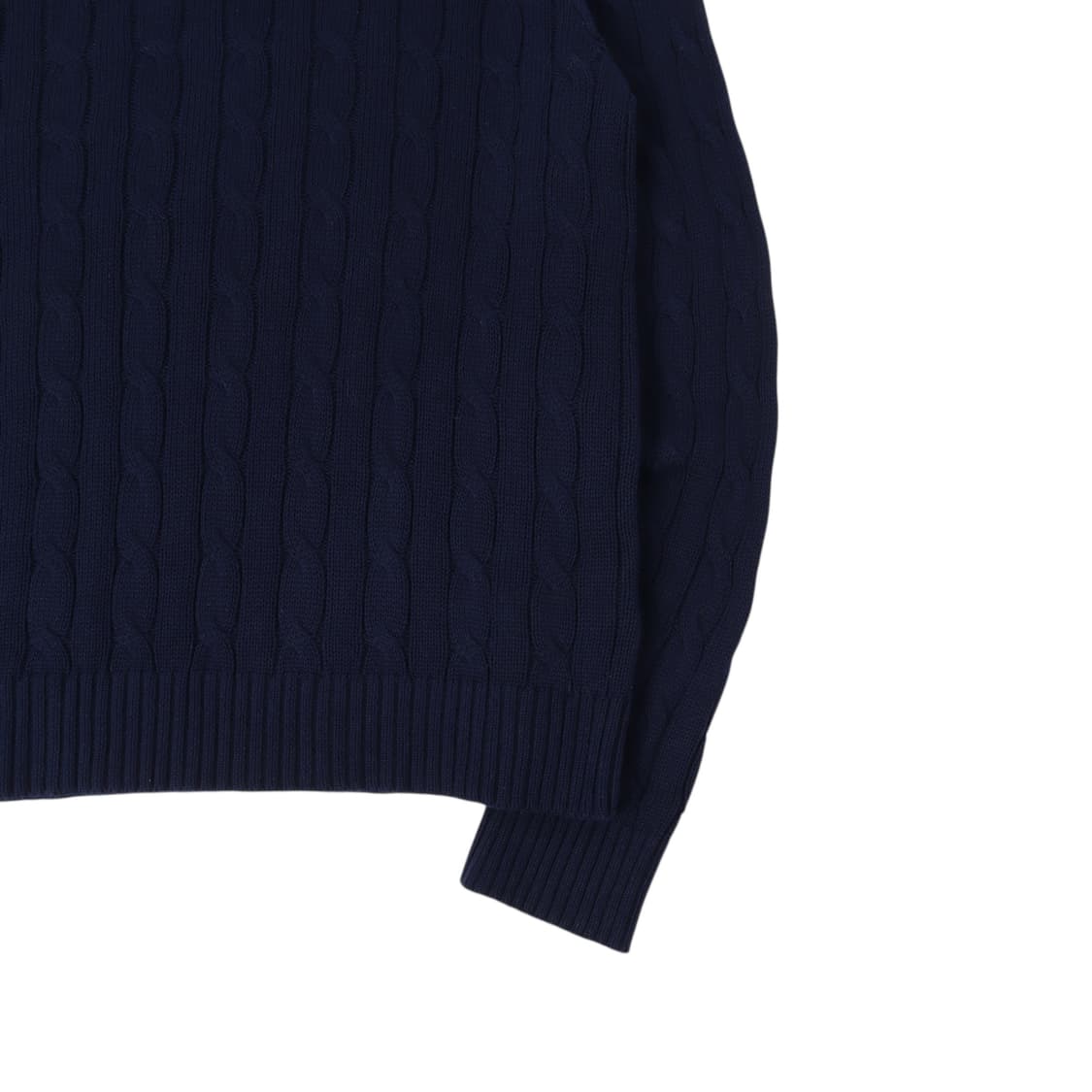 폴로 랄프로렌 네이비 코튼 케이블 니트 스웨터 상품이미지4