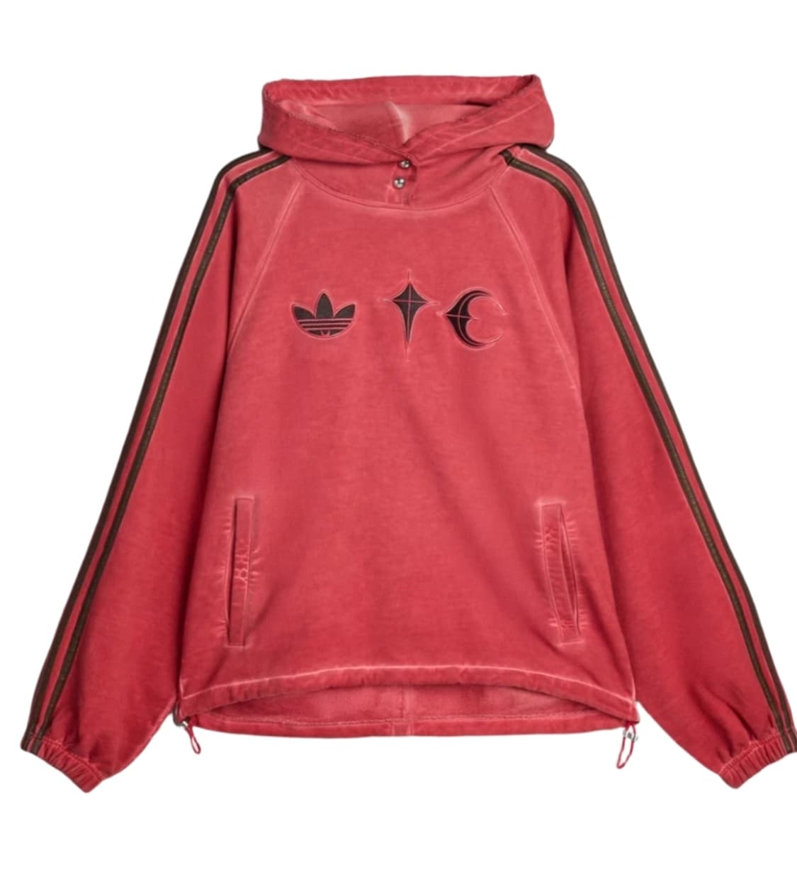 아디다스x떠그클럽 후드티 xl 레드 상품이미지1