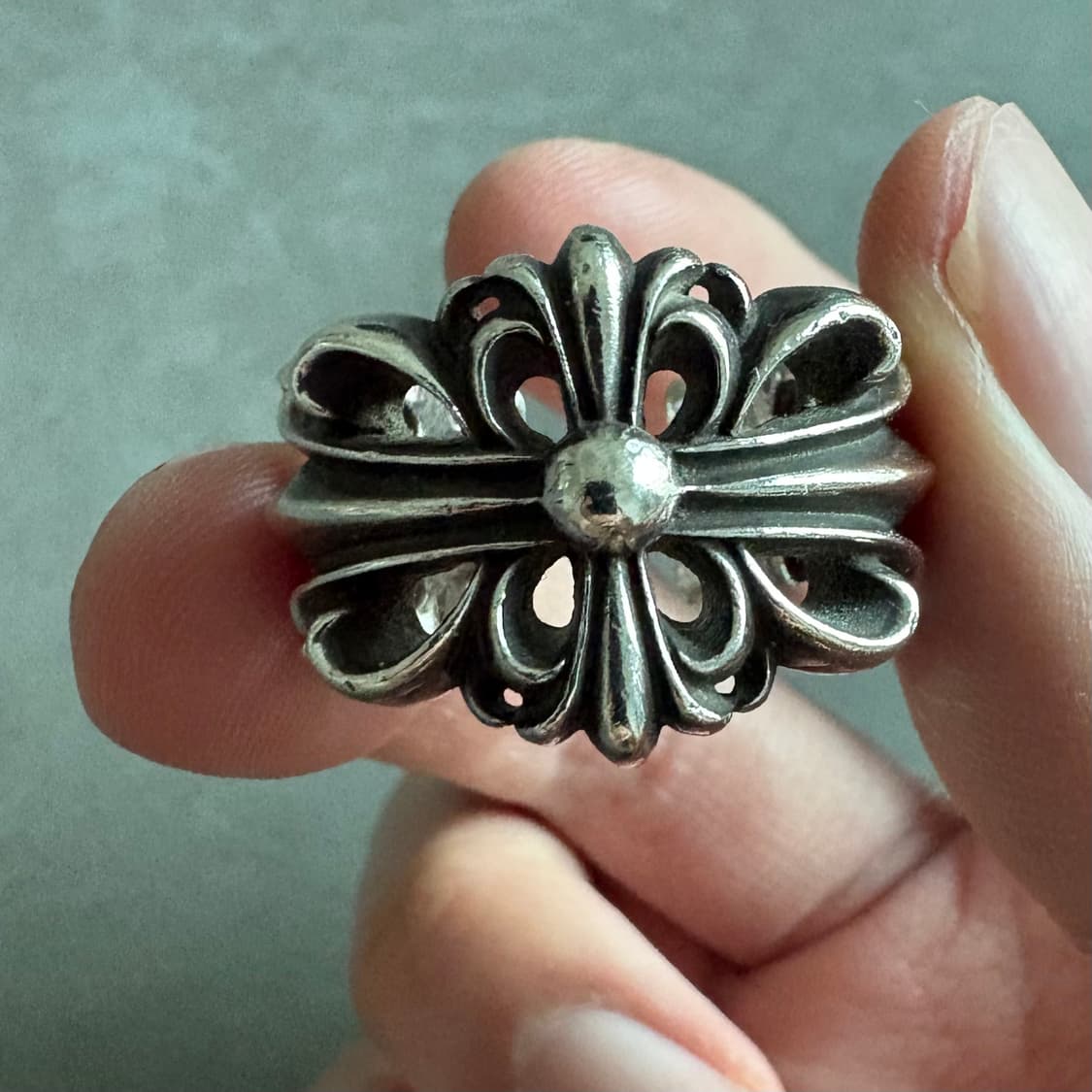 크롬하츠 더블 플로랄 링 us 9.5 반지 상품이미지2