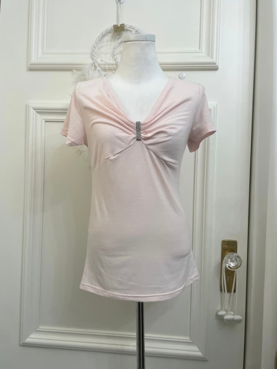 핑크 갸루 반팔탑 로걀 히메갸루 오네갸루 일브 일본 빈티지 상품이미지1