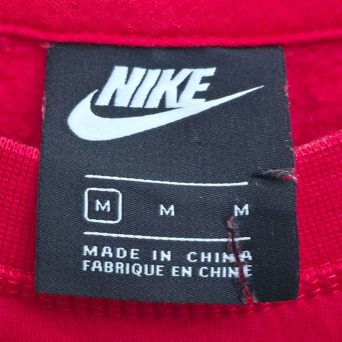 [M] 나이키 크롭 맨투맨 레드 상품이미지4