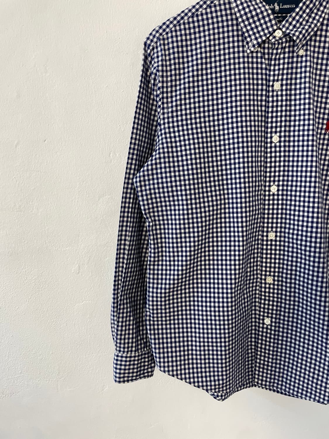 폴로 커스텀핏 체크 셔츠  상품이미지3