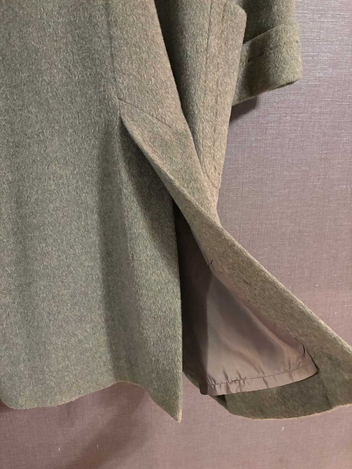 Cresendo More 올리브 롱 코트 상품이미지7