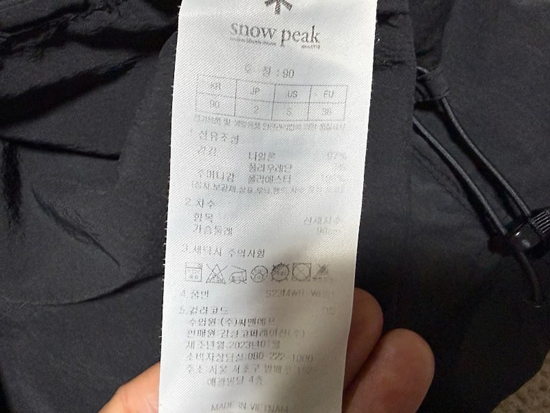 스노우피크 루트 아웃포켓 후디 자켓 여성용 95호 66사이즈 상품이미지6