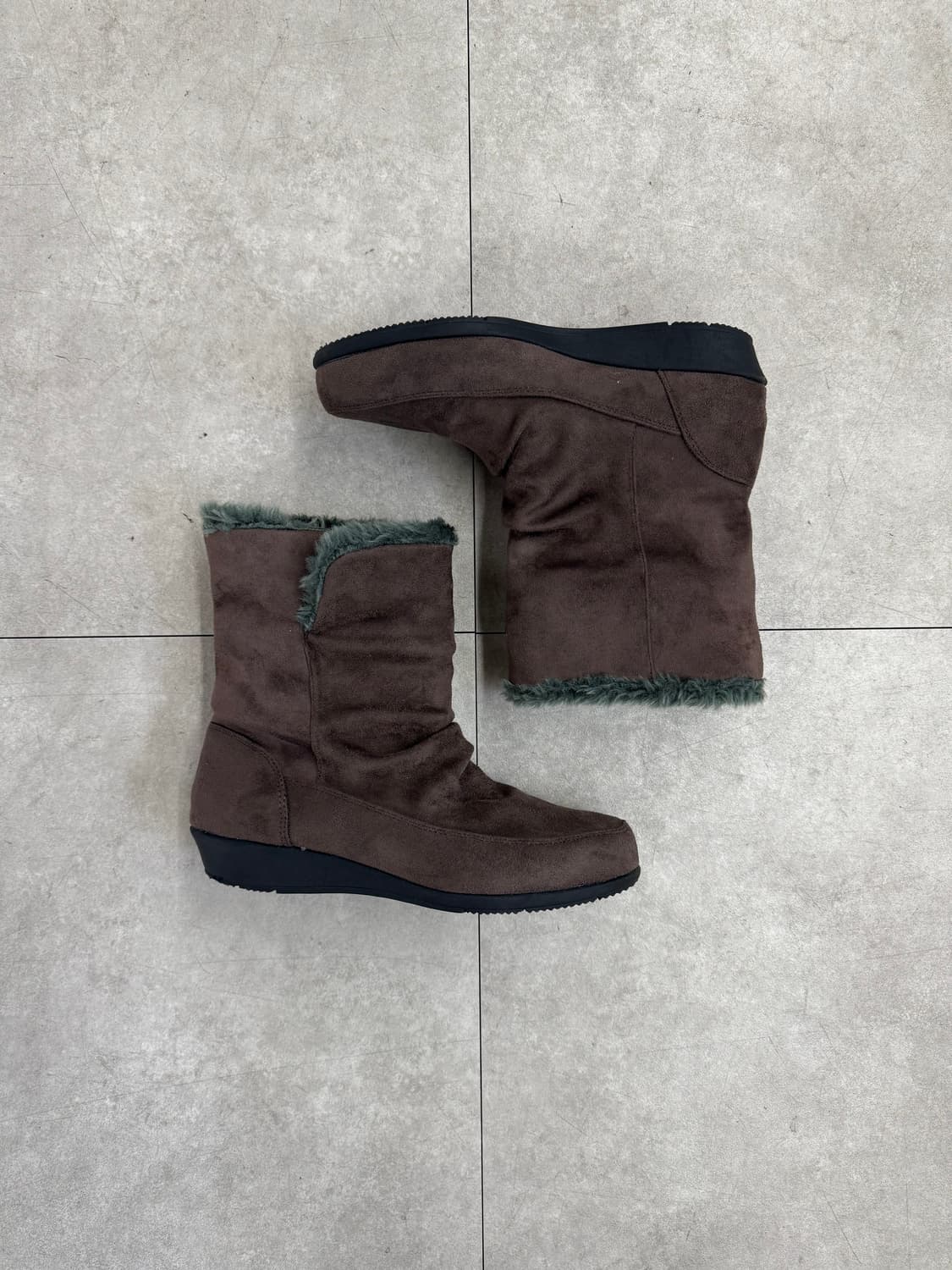 JPN 스웨이드 링클 부츠 상품이미지4