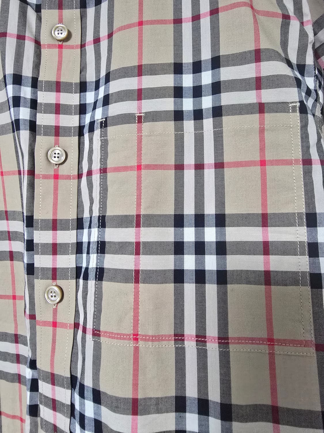 체크 포플린 셔츠 상품이미지5