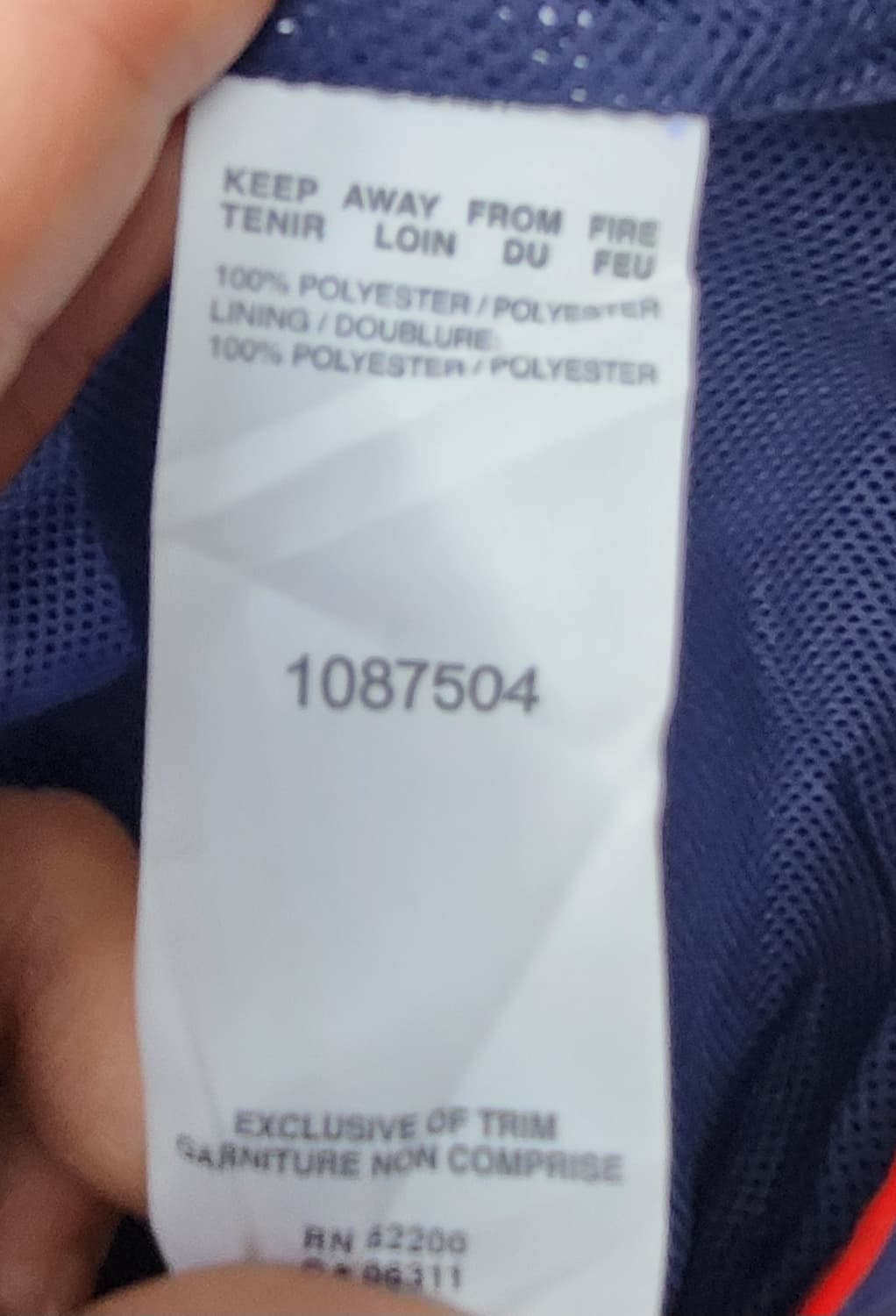 puma 네이비 후드 바람막이 L 상품이미지5