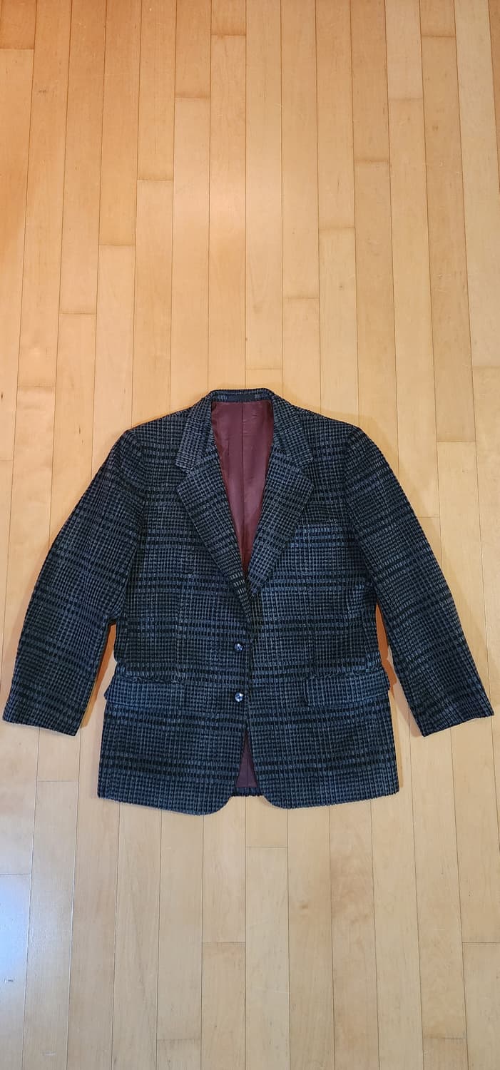 그레이/블랙 모직 자켓 M 상품이미지4