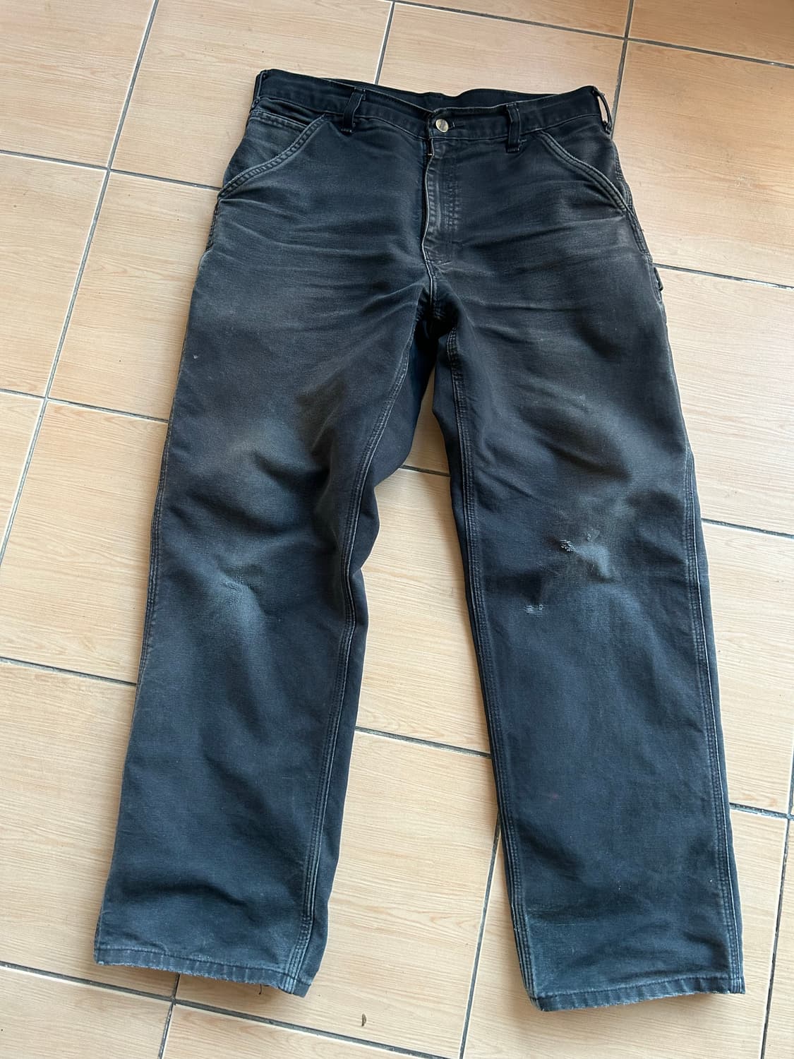 칼하트B11 싱글니 블랙 33in 상품이미지1