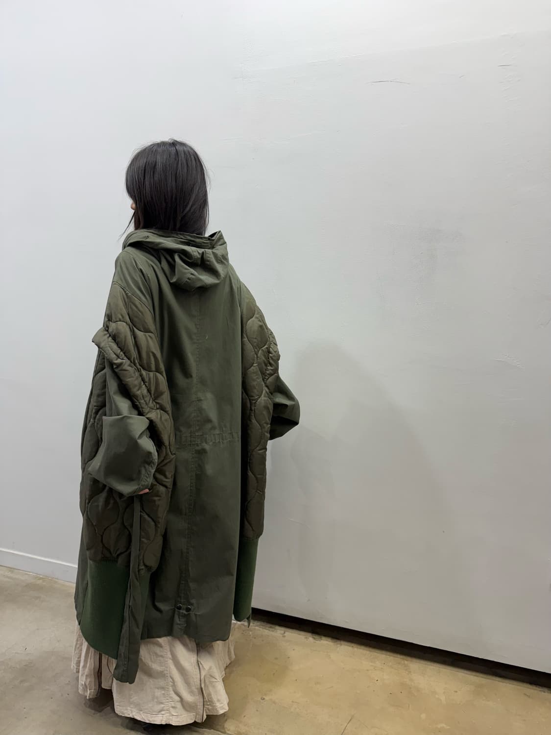 나나서카 빈티지 밀리터리 리워크 야상 코트 상품이미지5