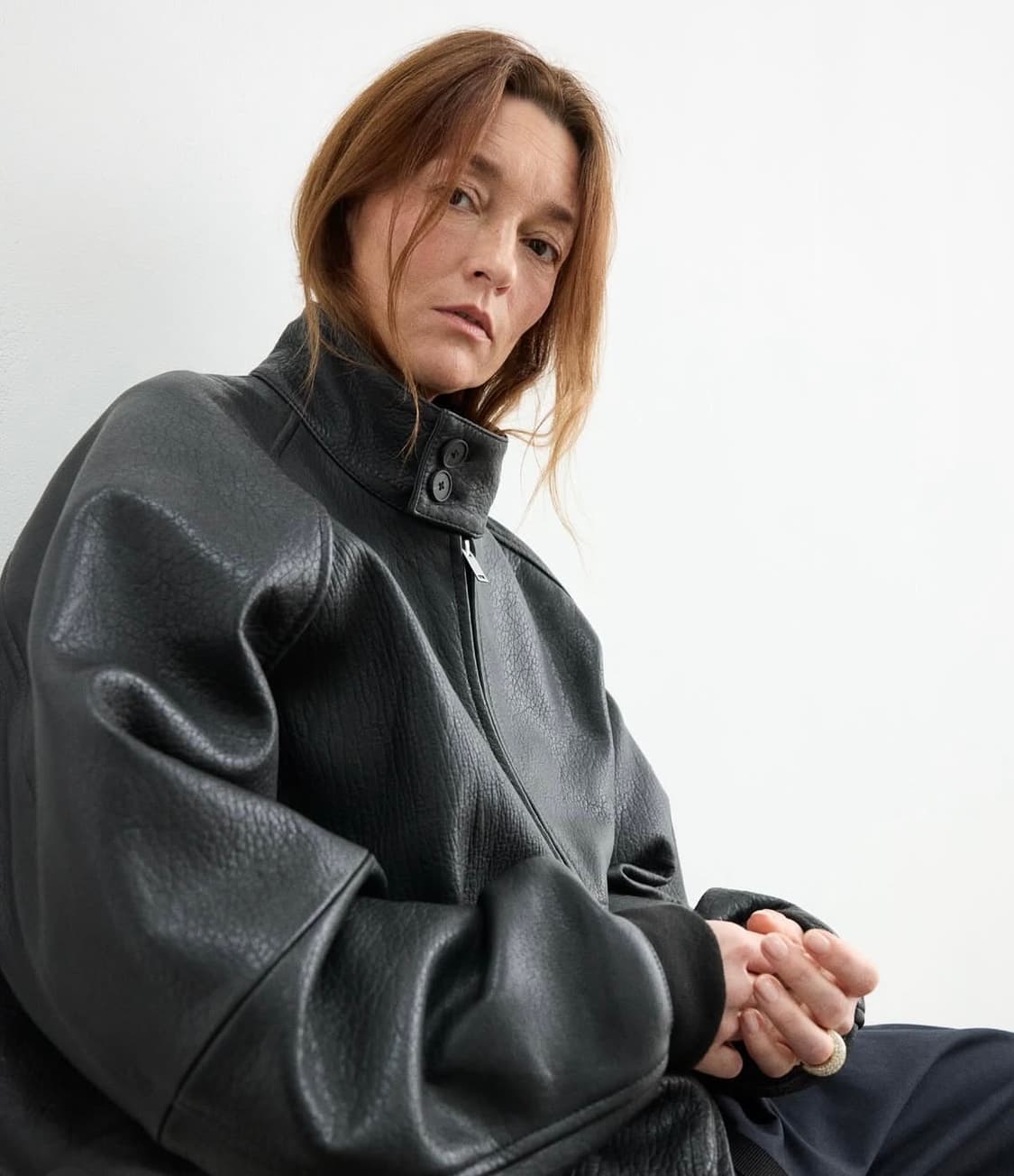 스튜디오 니콜슨 텍스터드 레더 자켓 S 상품이미지9