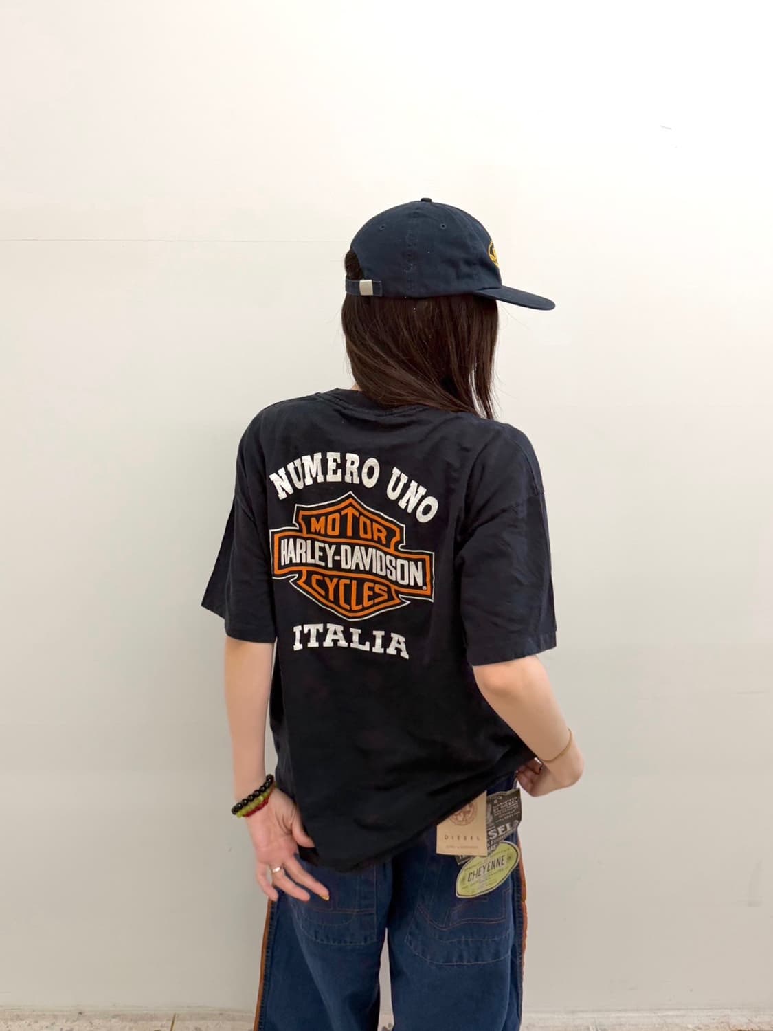 할리데이비슨 프린팅 반팔 블랙 상품이미지2