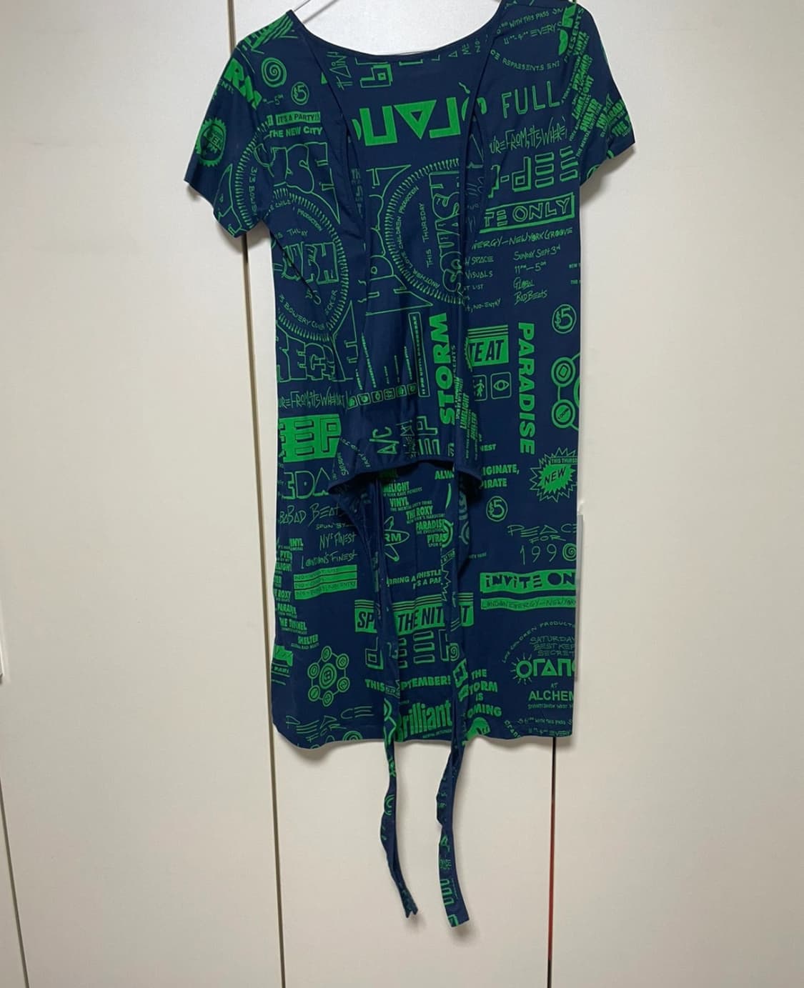 KENZO PARIS 네이비 프린트 드레스 S 상품이미지3