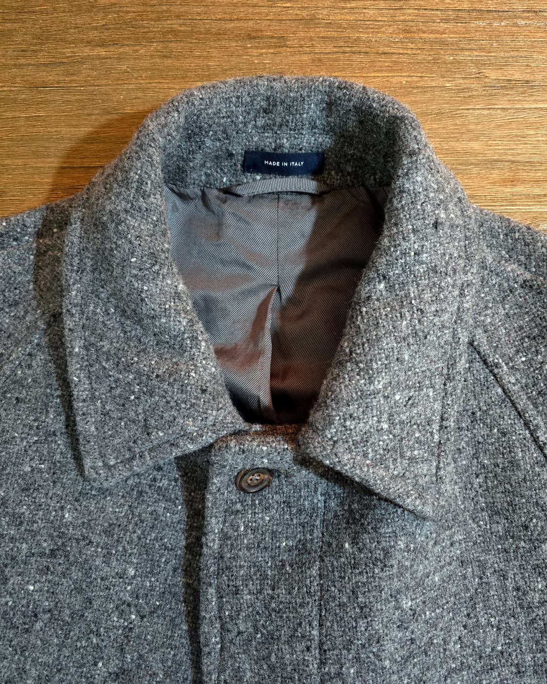 드레익스 미드 그레이 도네갈 울 발마칸 코트 (Drakes) 상품이미지7