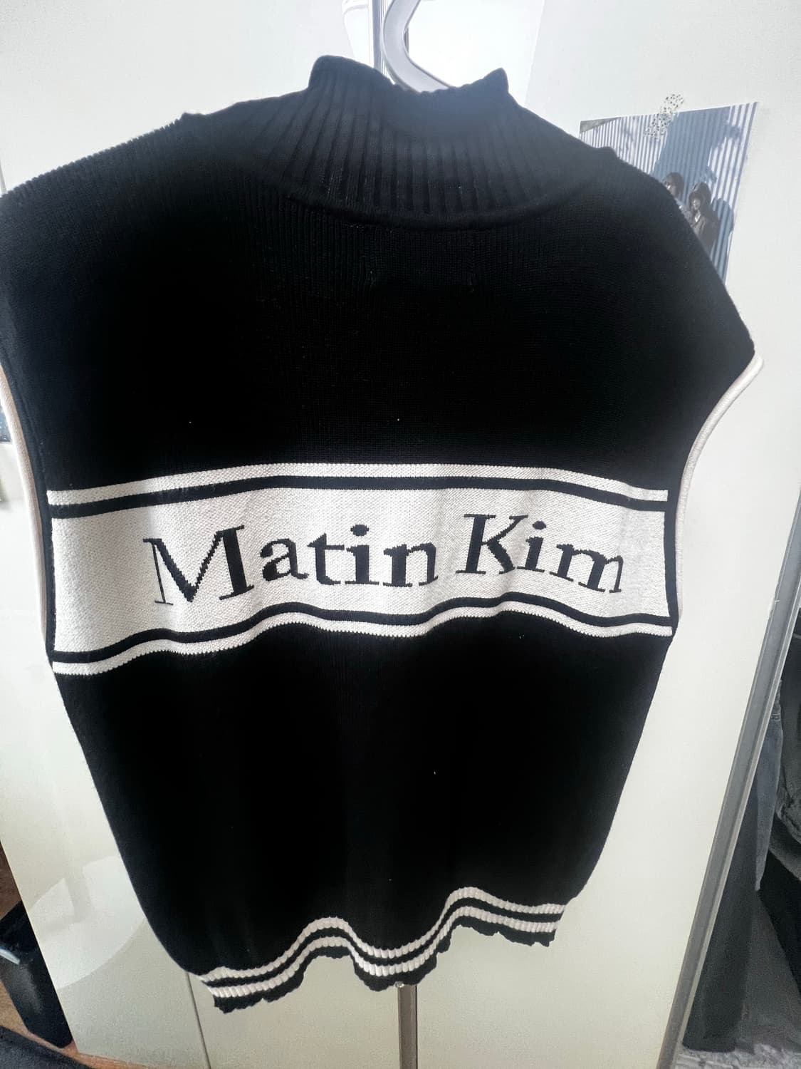 마뗑킴 니트 베스트 블랙 L 상품이미지3