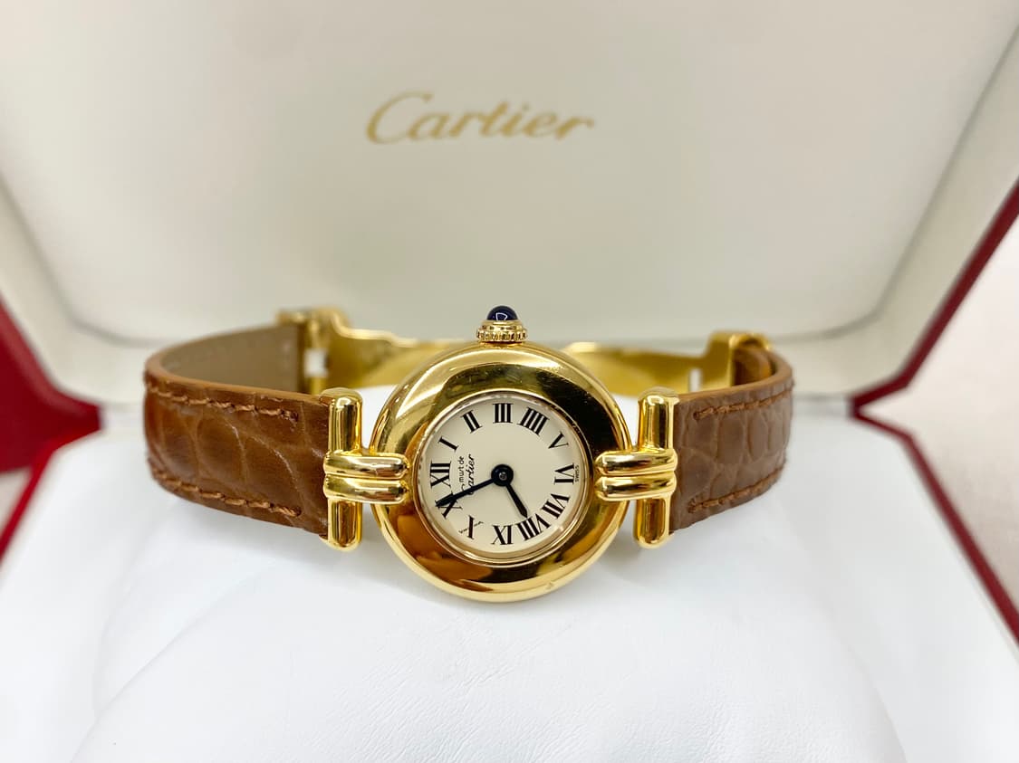 까르띠에 머스트 꼴리제드 24mm 쿼츠 여성용 금장 실버 상품이미지8