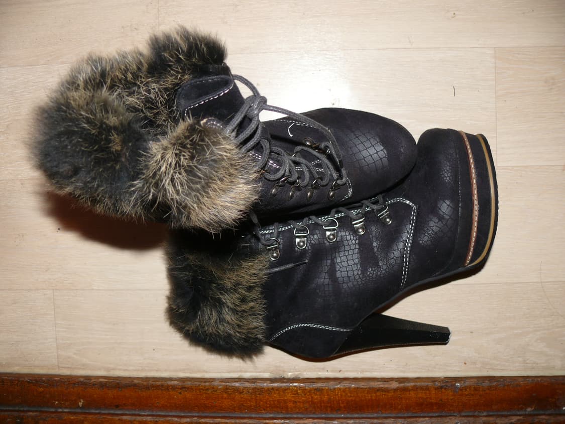 lether fur fur boots 상품이미지2
