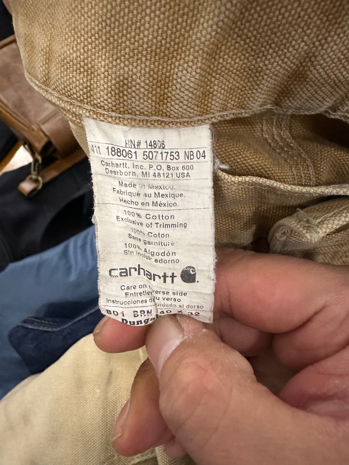 40)칼하트 더블니 B01 덩가리핏 상품이미지4