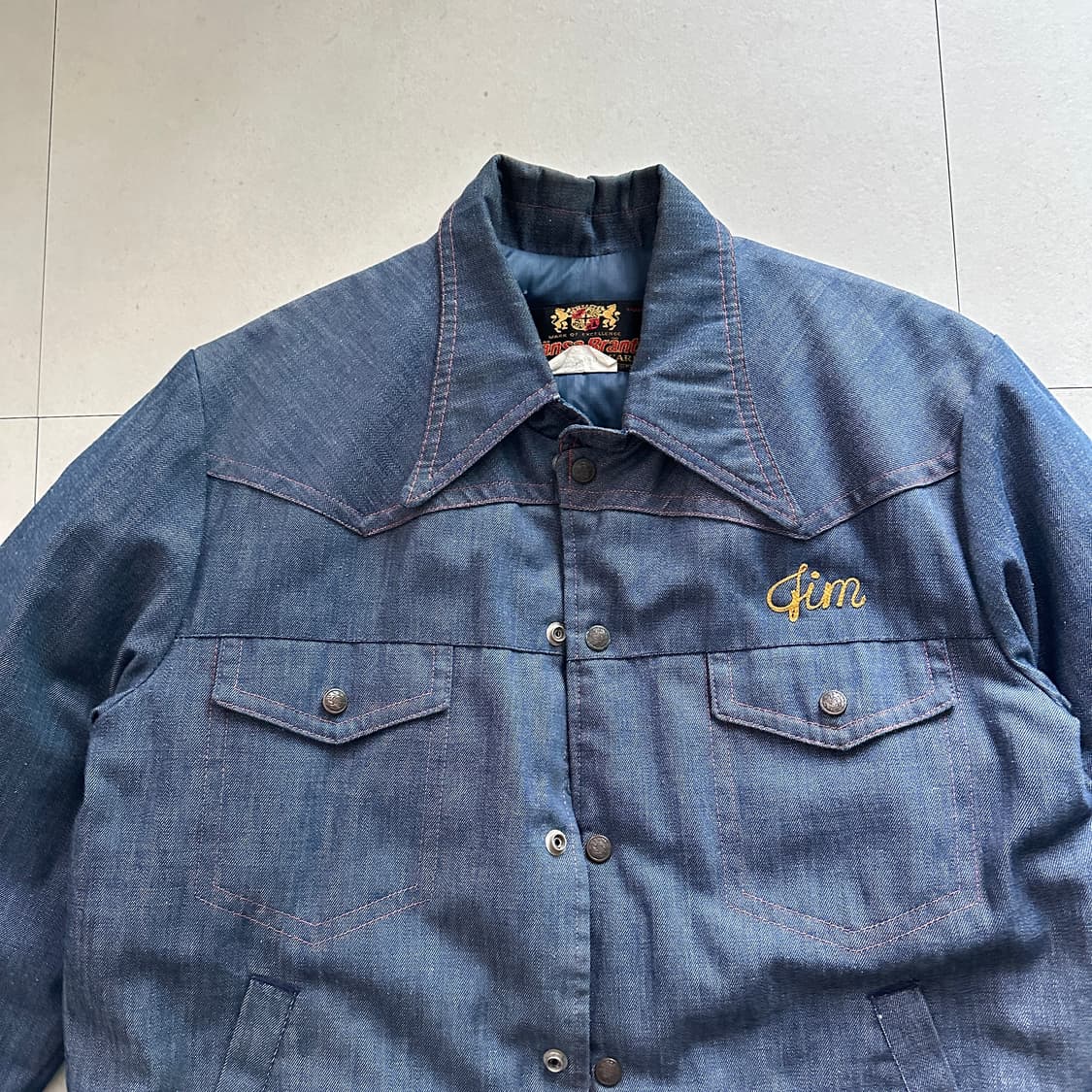 70s Hansa-Branta 데님 구스다운 자켓 MADE IN USA 상품이미지2
