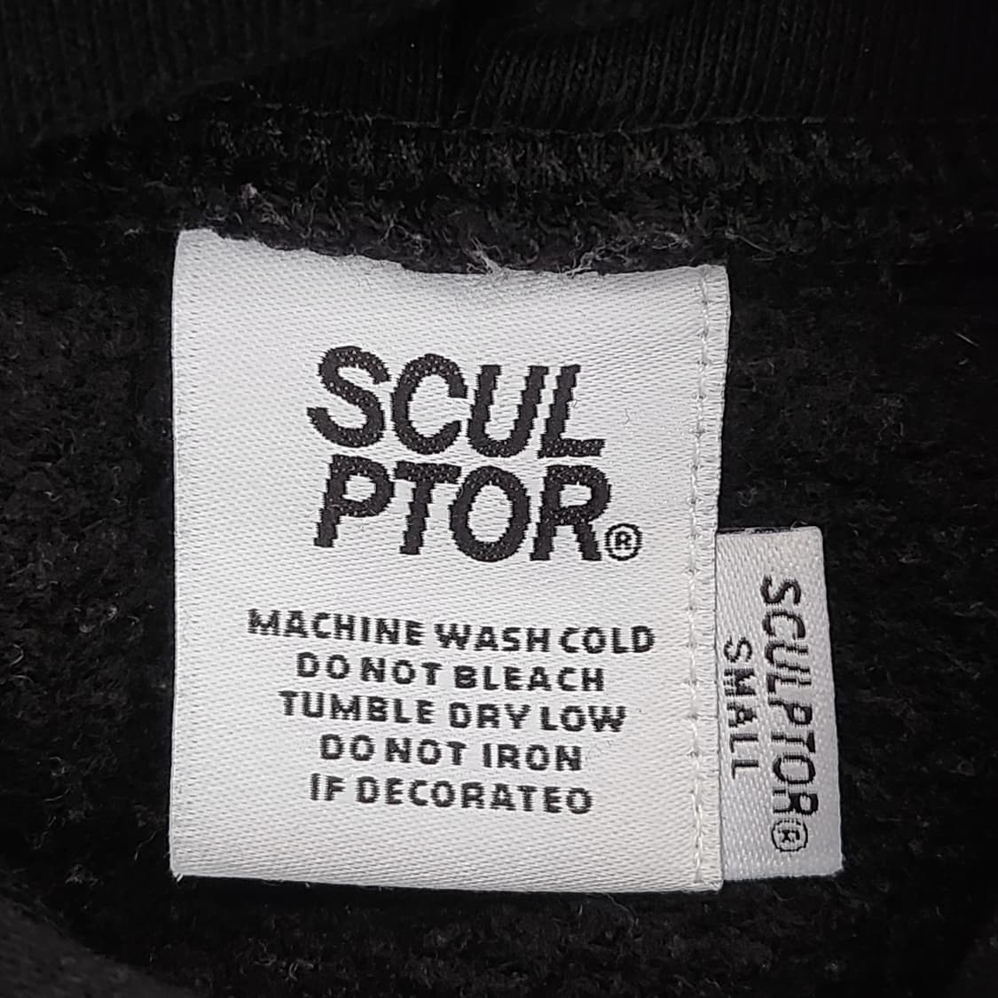 스컬프터 블랙 후드티 상품이미지8