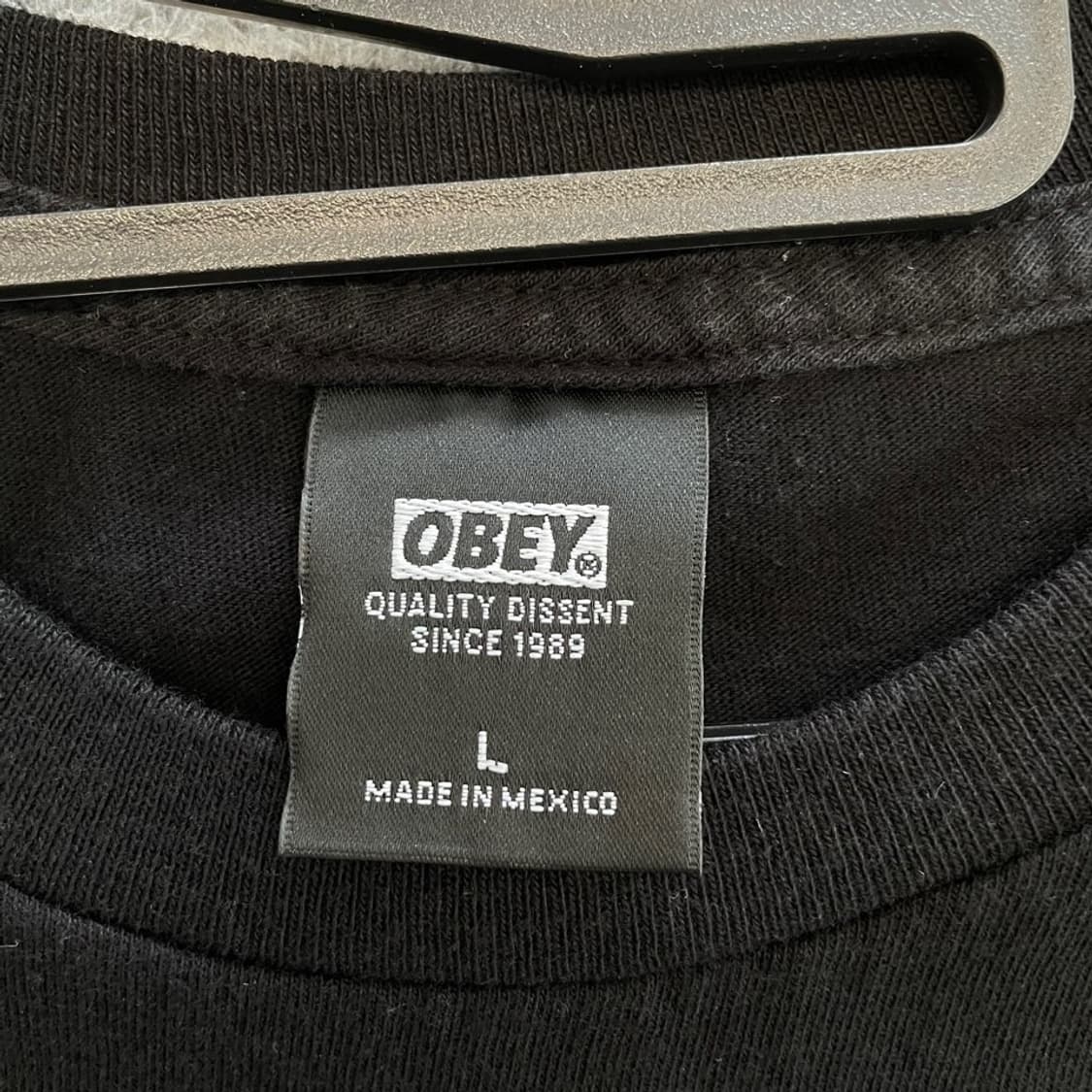 Obey 오베이 블랙 반팔티 E706 상품이미지7