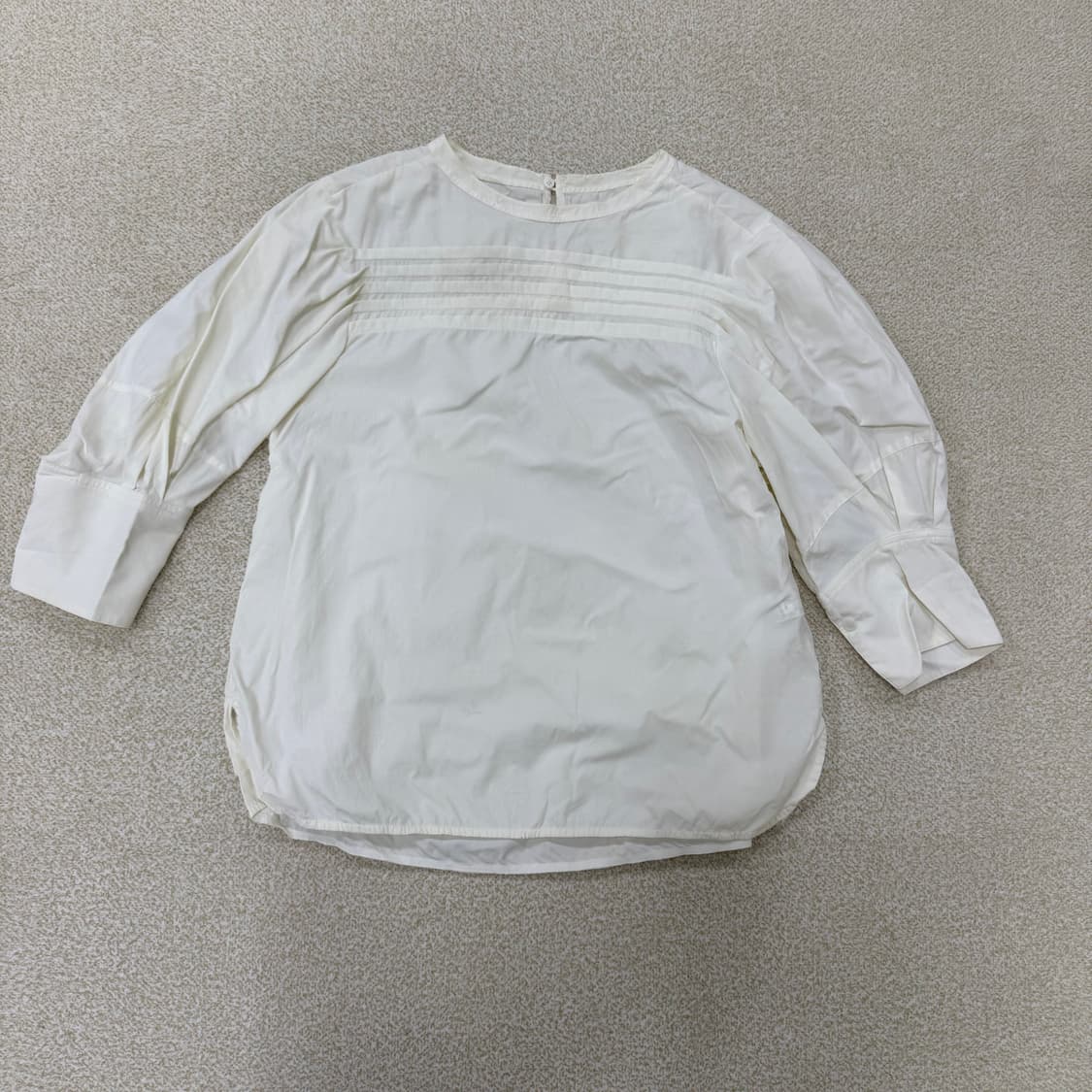 82 SJSJ 한섬 여성 스퀘어넥 셔츠 0123T1 상품이미지1