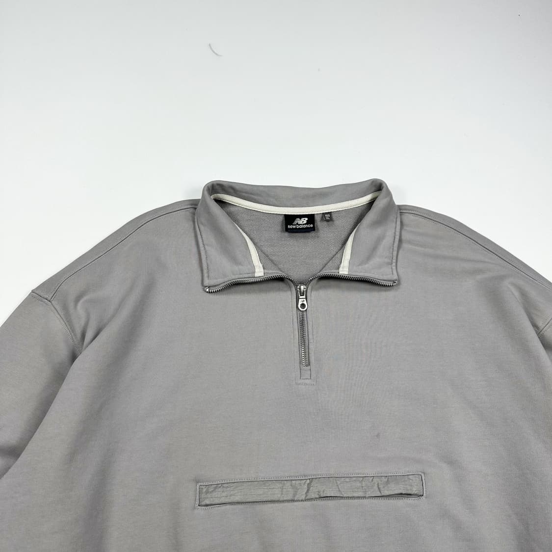 뉴발란스 USA 백로고 반집업 맨투맨 (XL) 상품이미지1