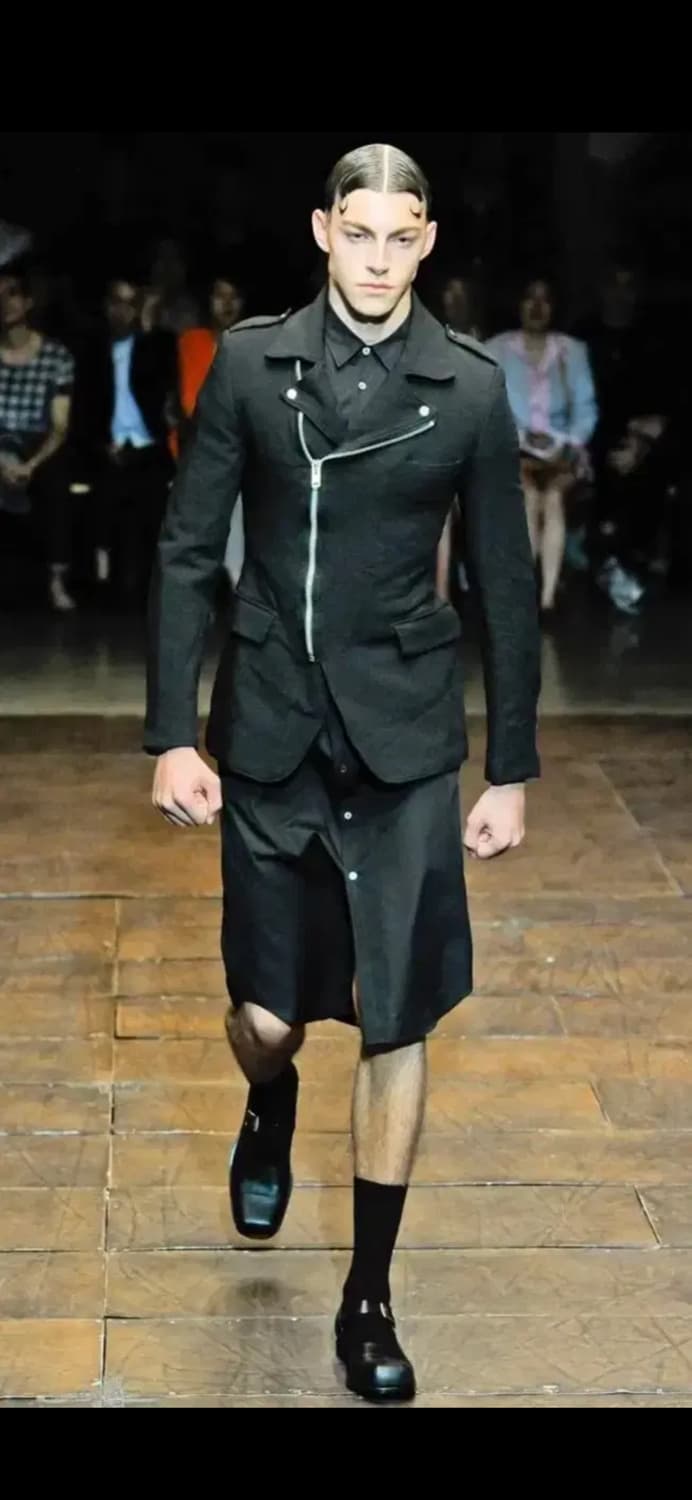 꼼데가르송 옴므 풀러스 2011 축융 폴리 라이더 디테일 블레이져 상품이미지5