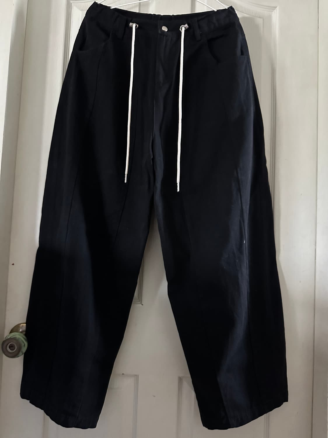 굿라이프웍스 블랙 와이드 팬츠 L 상품이미지1