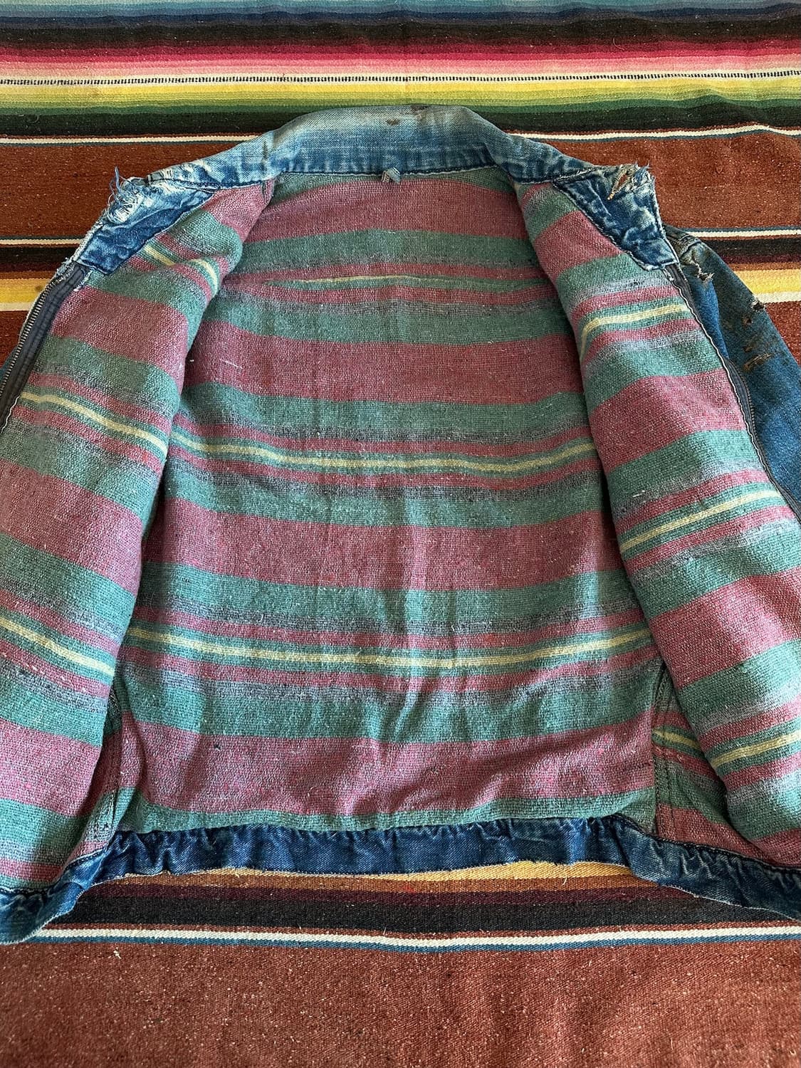 50s USA 빈티지 몽고메리워드 101 2세대 셀비지 데님 자켓 rrl 상품이미지9