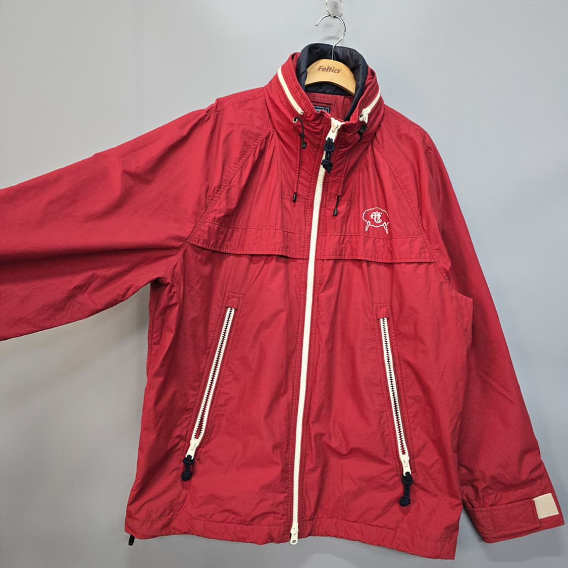 아베크롬비앤피치 후드 바람막이 레드 자 XXL 상품이미지2